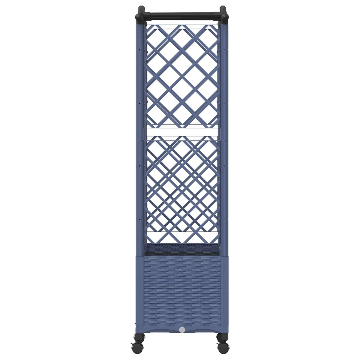 Cama Elevada Con Trellis Y Techo Gris 122 X 40 X 144 Cm Pp_3