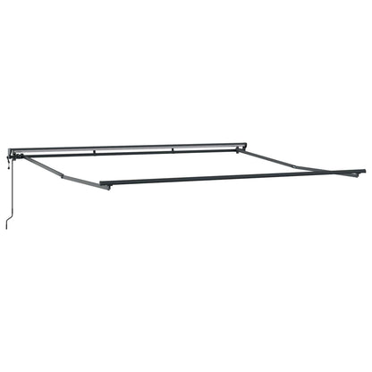 Toldo Retráctil Naranja Y Marrón 350 X 250 Cm Poliéster_4