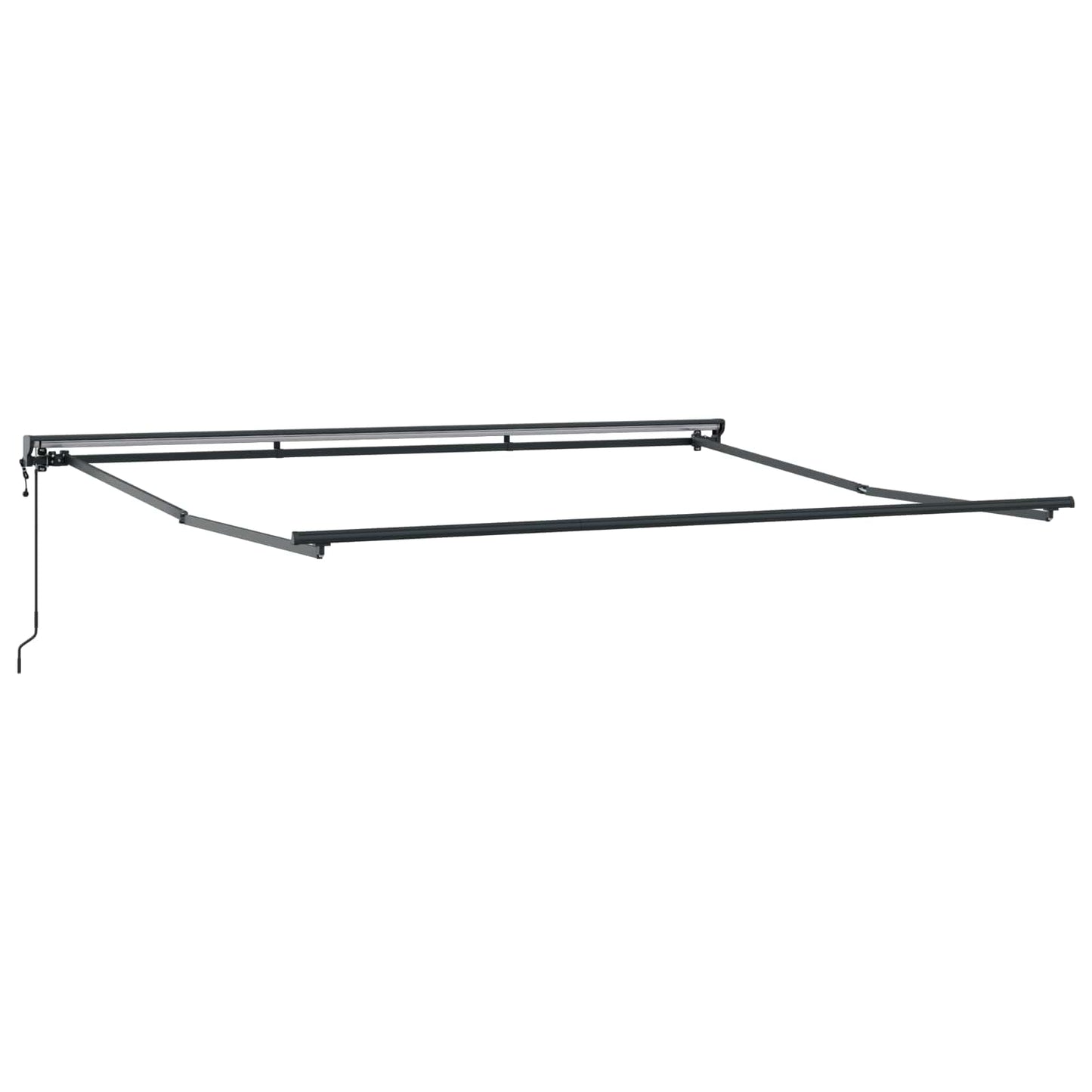 Toldo Retráctil Verde Y Blanco 400 X 350 Cm Poliéster_4
