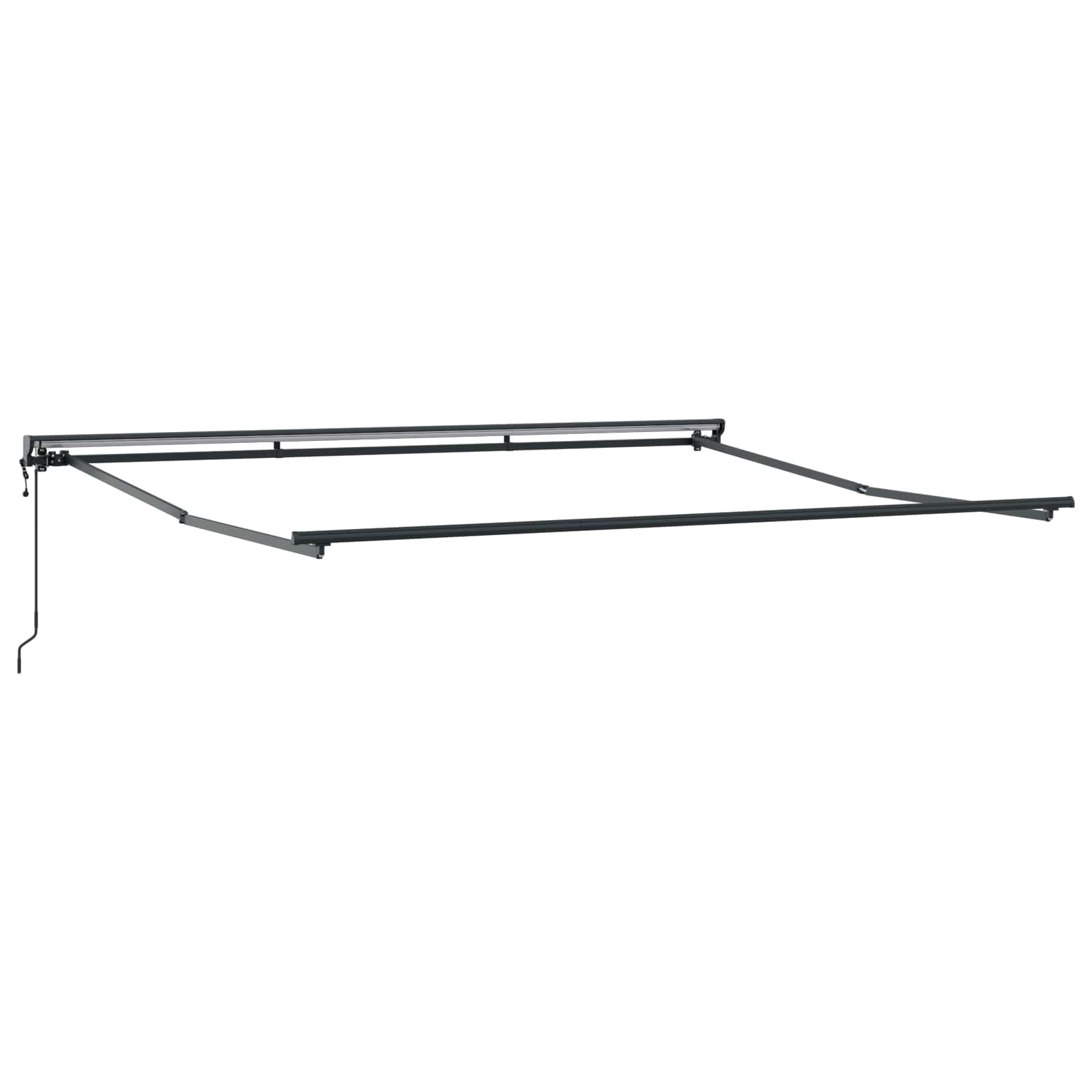 Toldo Retráctil Verde Y Blanco 400 X 350 Cm Poliéster_4