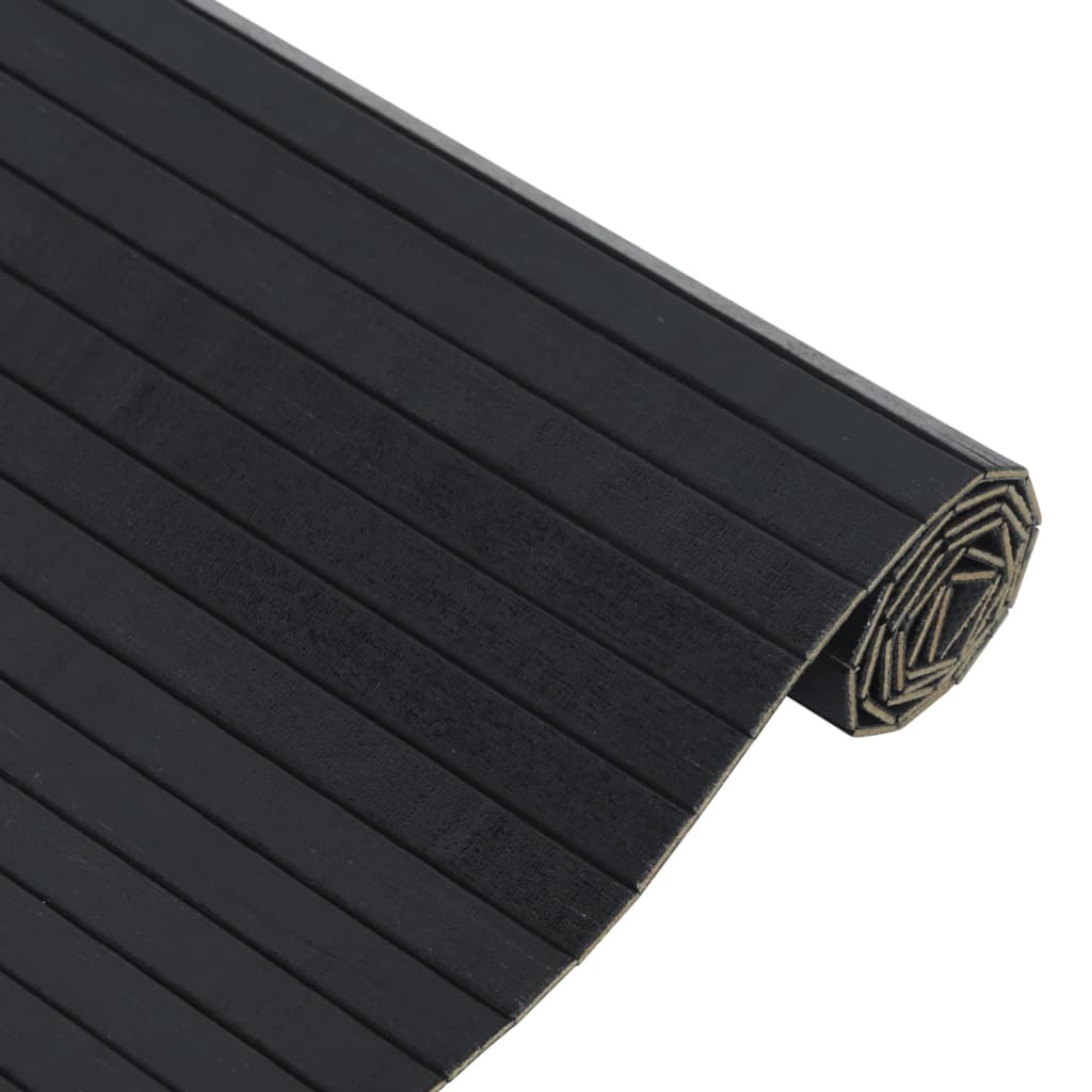 Alfombra Rectangular Bambú Negro 60x500 Cm / Vetonek_1