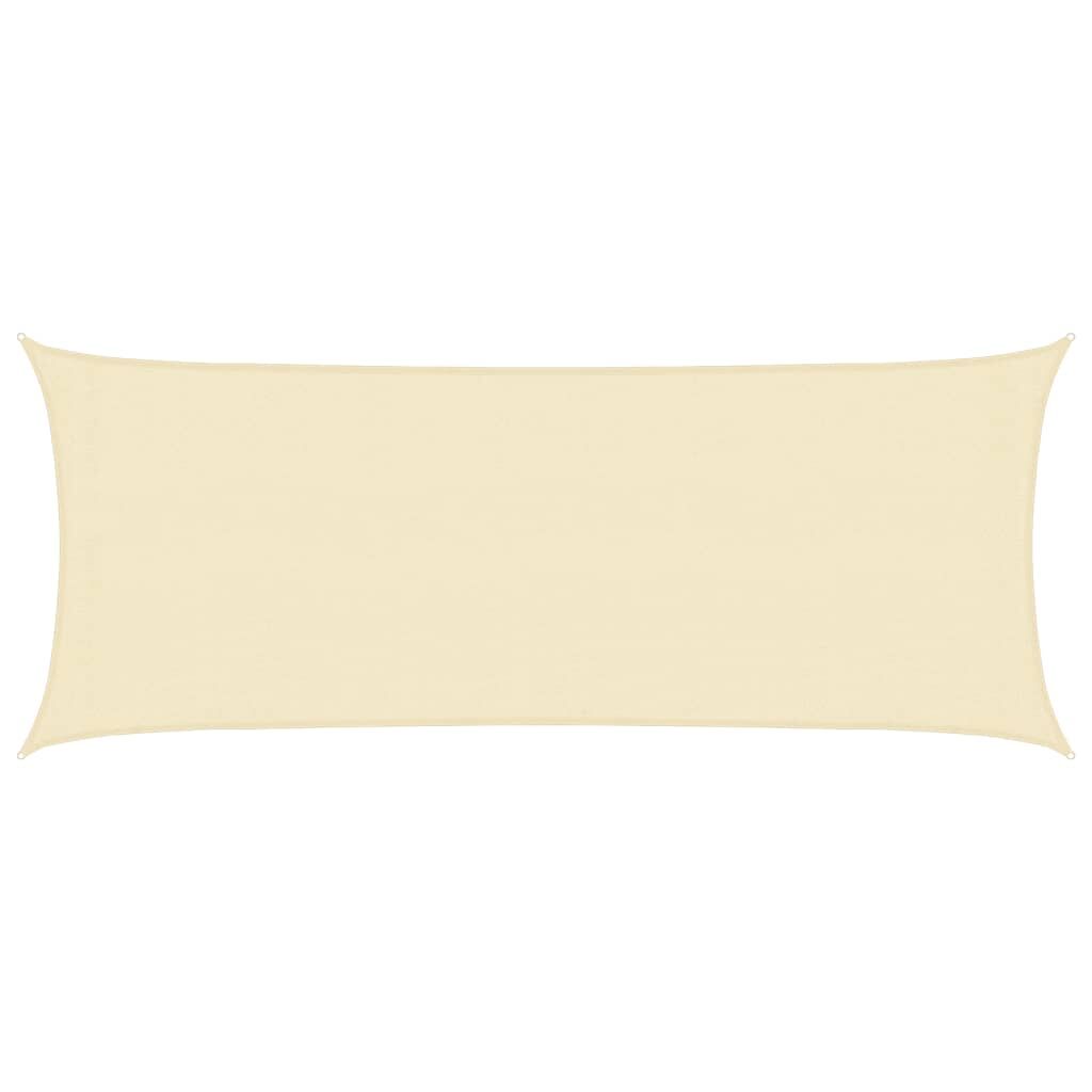 Vidaxl Toldo De Vela Crema Hdpe 160 G/m² 2x5 M_0