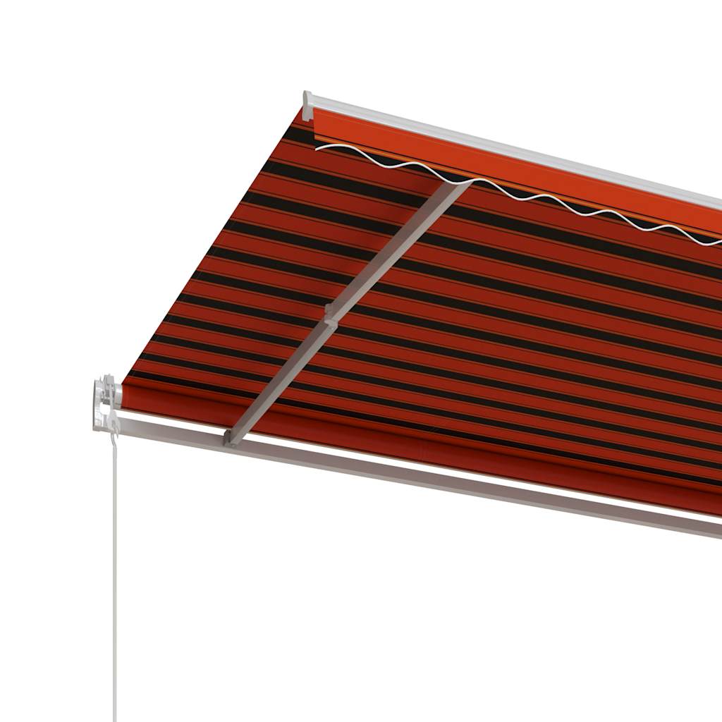 Toldo Automático Retráctil Naranja Y Marrón 600x300 Cm_3