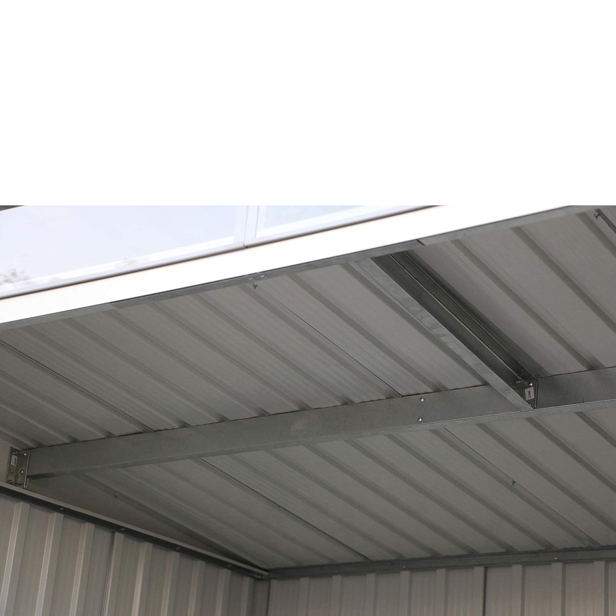 Caseta Jardín Top Shed Pentroof 8×6 Metal Gris Antracita_5