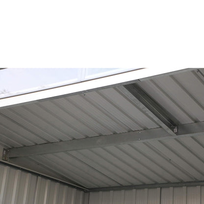 Caseta Jardín Top Shed Pentroof 8×6 Metal Gris Antracita_5