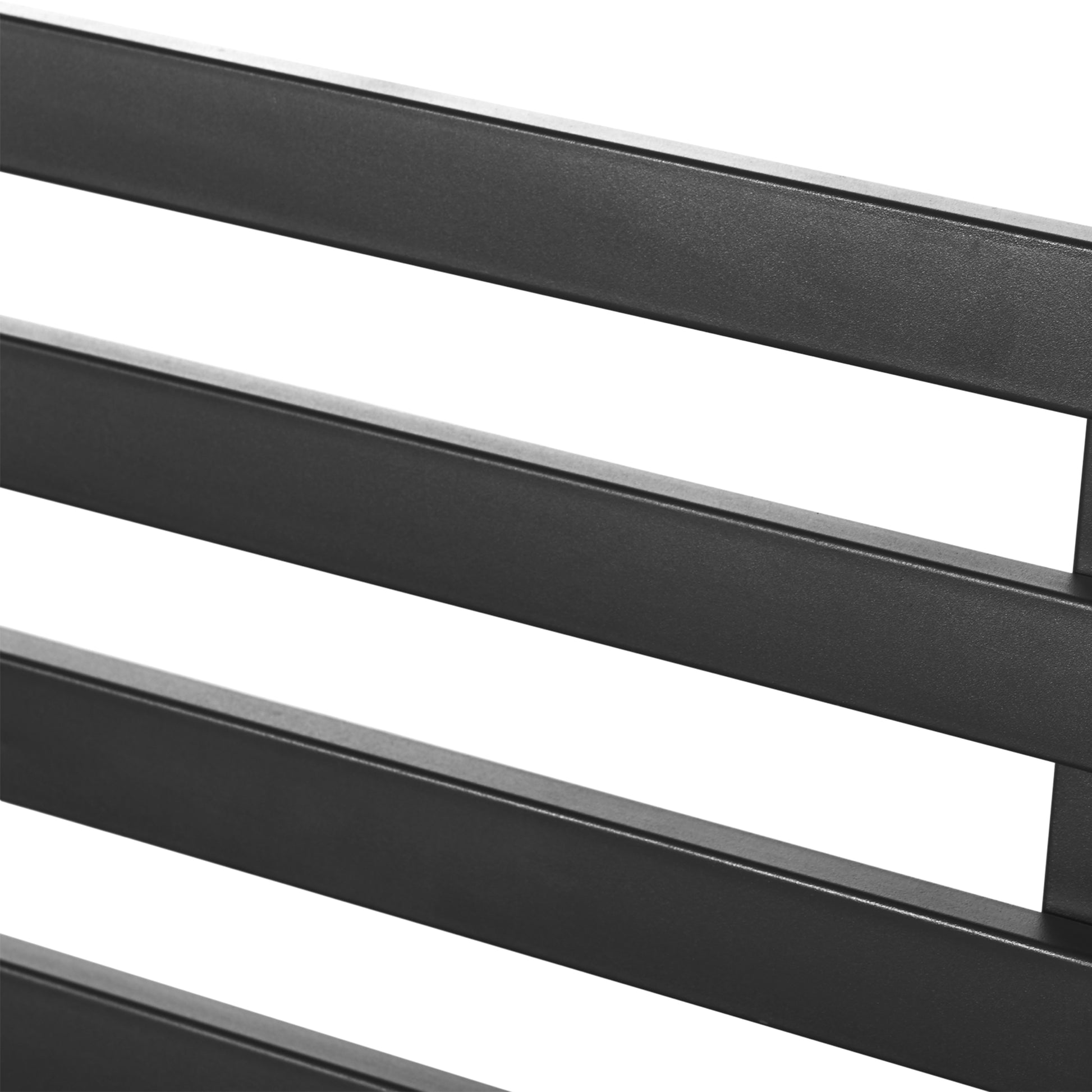 Outsunny Banco De Jardín De Metal De 2 Plazas 127x58x82 Cm Negro_5