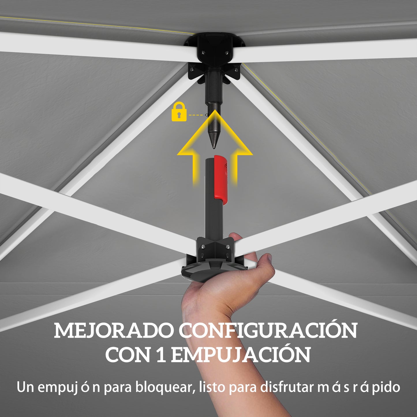 Outsunny Carpa Plegable 3x3 M_3