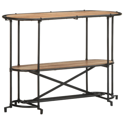 Mesa Consola Madera Maciza De Acacia 110x42x76 Cm_0