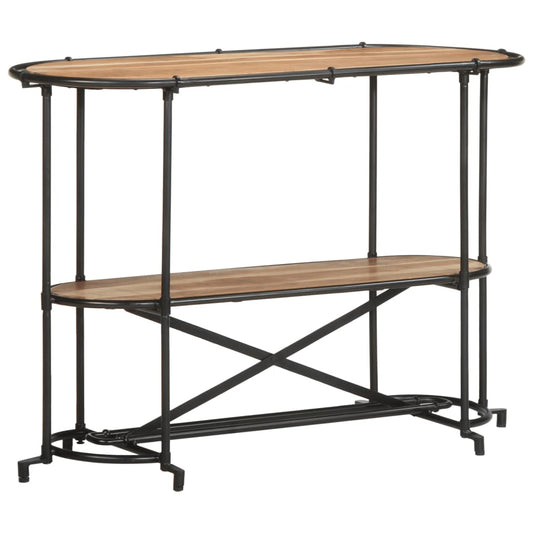 Mesa Consola Madera Maciza De Acacia 110x42x76 Cm_0