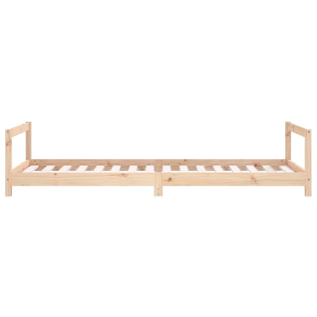 Estructura De Cama Para Niños Madera Maciza De Pino 90x200 Cm / Vetonek_3