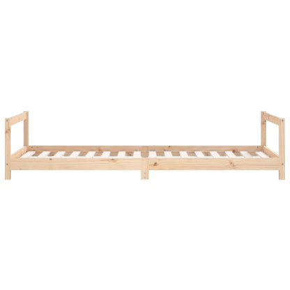 Estructura De Cama Para Niños Madera Maciza De Pino 90x200 Cm / Vetonek_3