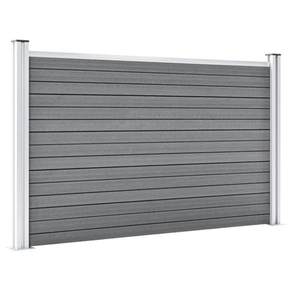 Valla De Jardín De Wpc Gris 872x106 Cm / Vetonek_5
