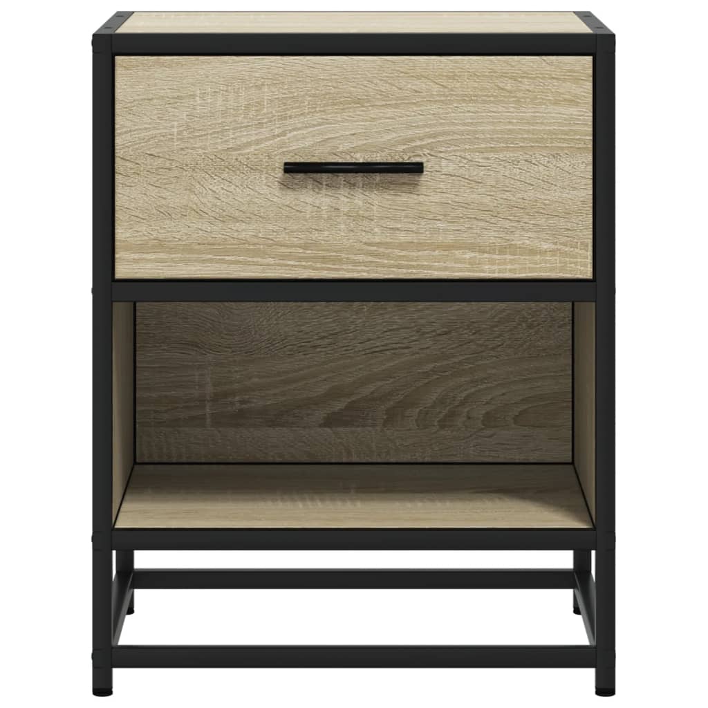 Mesitas Noche 2 Uds Madera Ingeniería Roble Sonoma 40x31x50 Cm_3