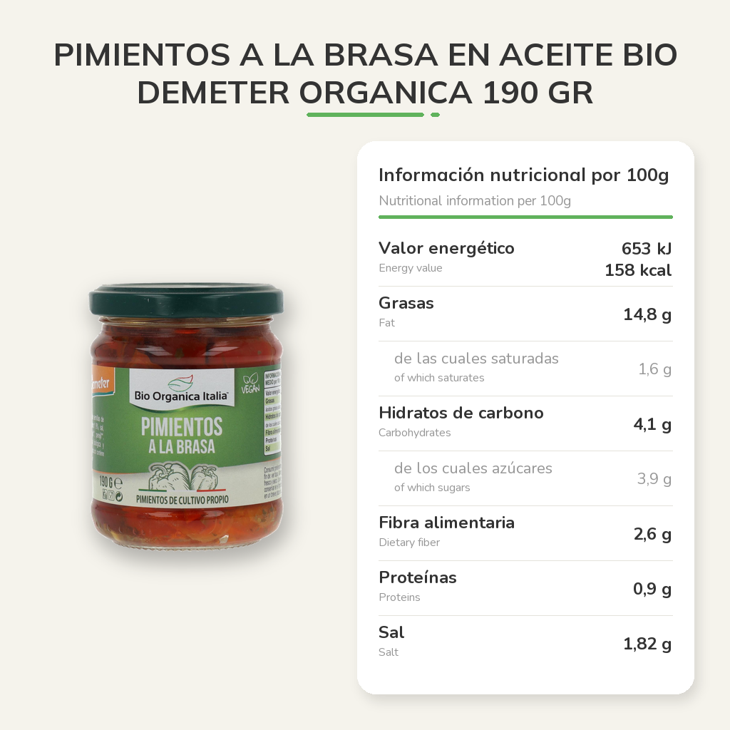 Información nutricional