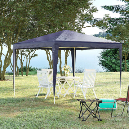 Outsunny Carpa Desmontable 3x3 M Con 4 Orificios De Drenaje Y Marco De Metal_1