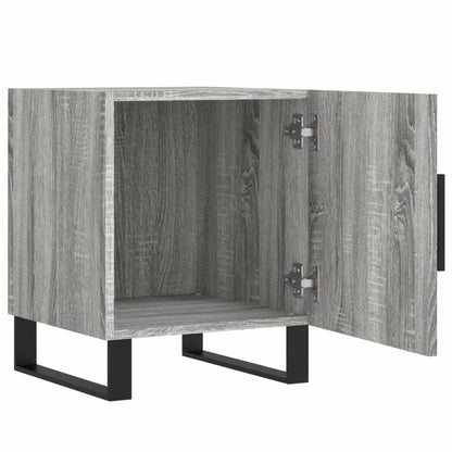 Mesita De Noche Madera De Ingeniería Gris Sonoma 40x40x50 Cm_3