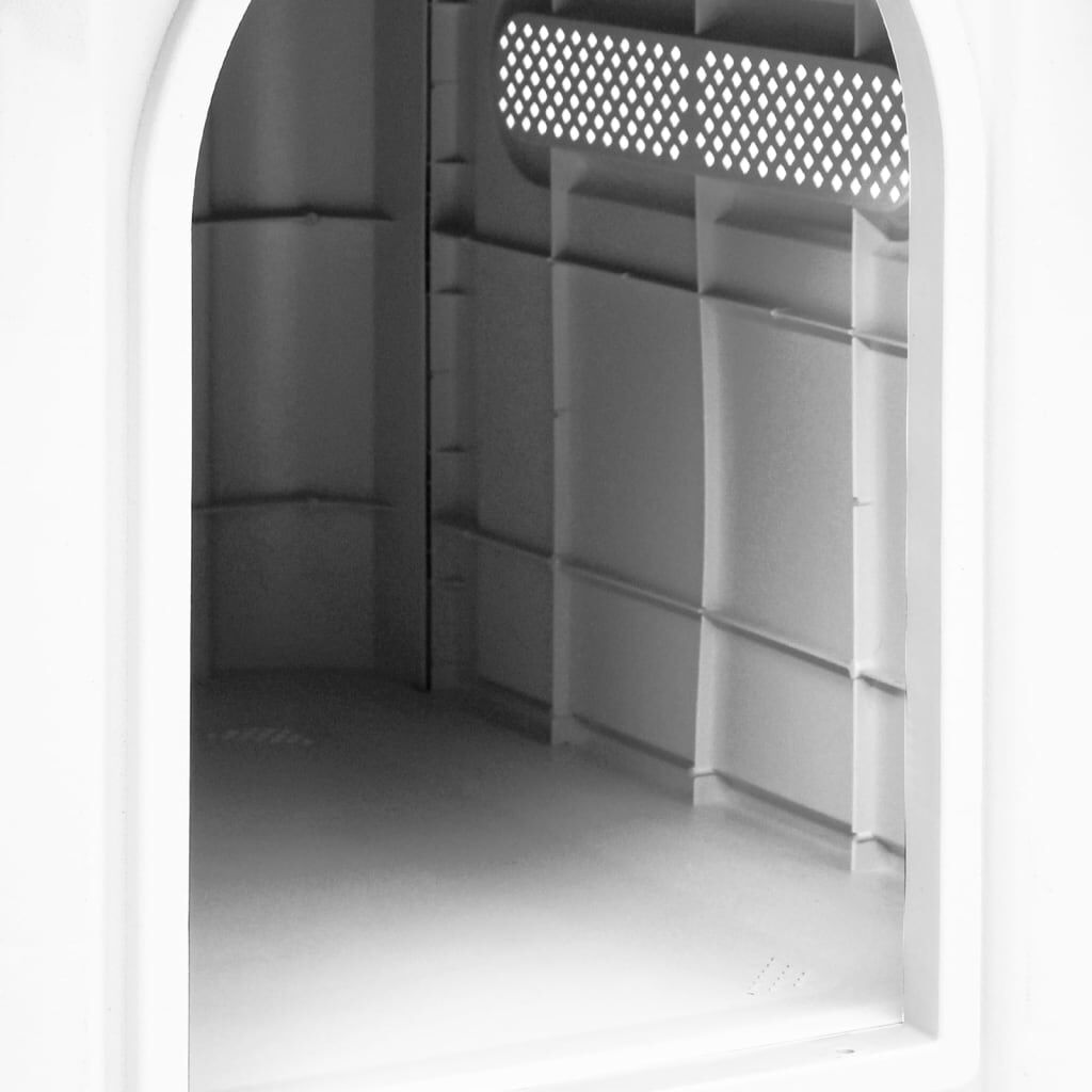 Vidaxl Casa Para Perro Gris 59x75x66 Cm Polipropileno_4