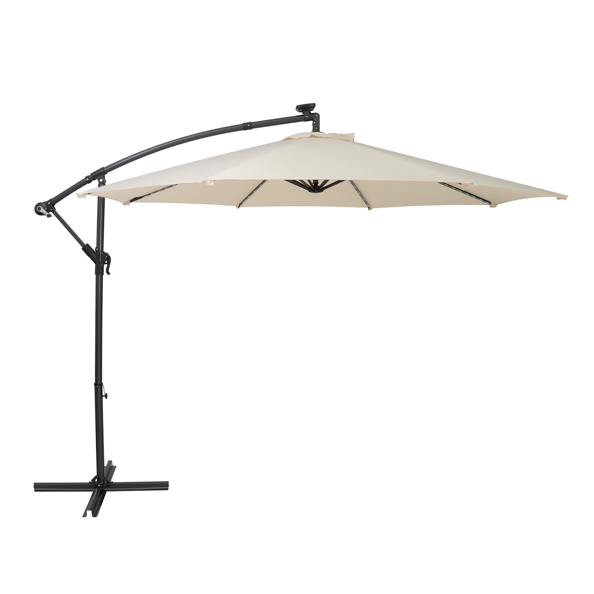 Parasol Excéntrico Led De 3 M – Crema_0