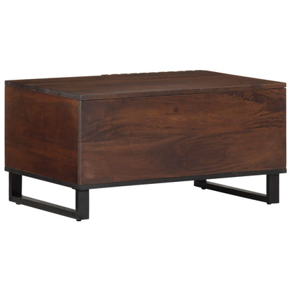 Mesa De Centro Madera Maciza Mango Marrón 80x51x40 Cm_2