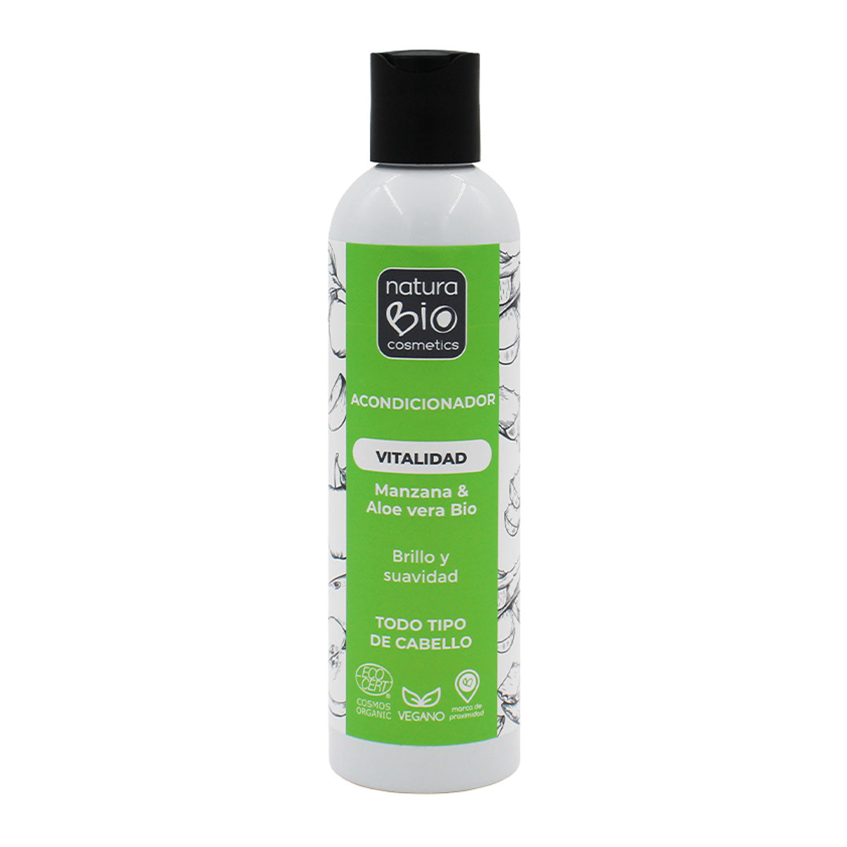 Acondicionador vitalidad Aloe Y Manzana Bio 250 ml NaturaBIO