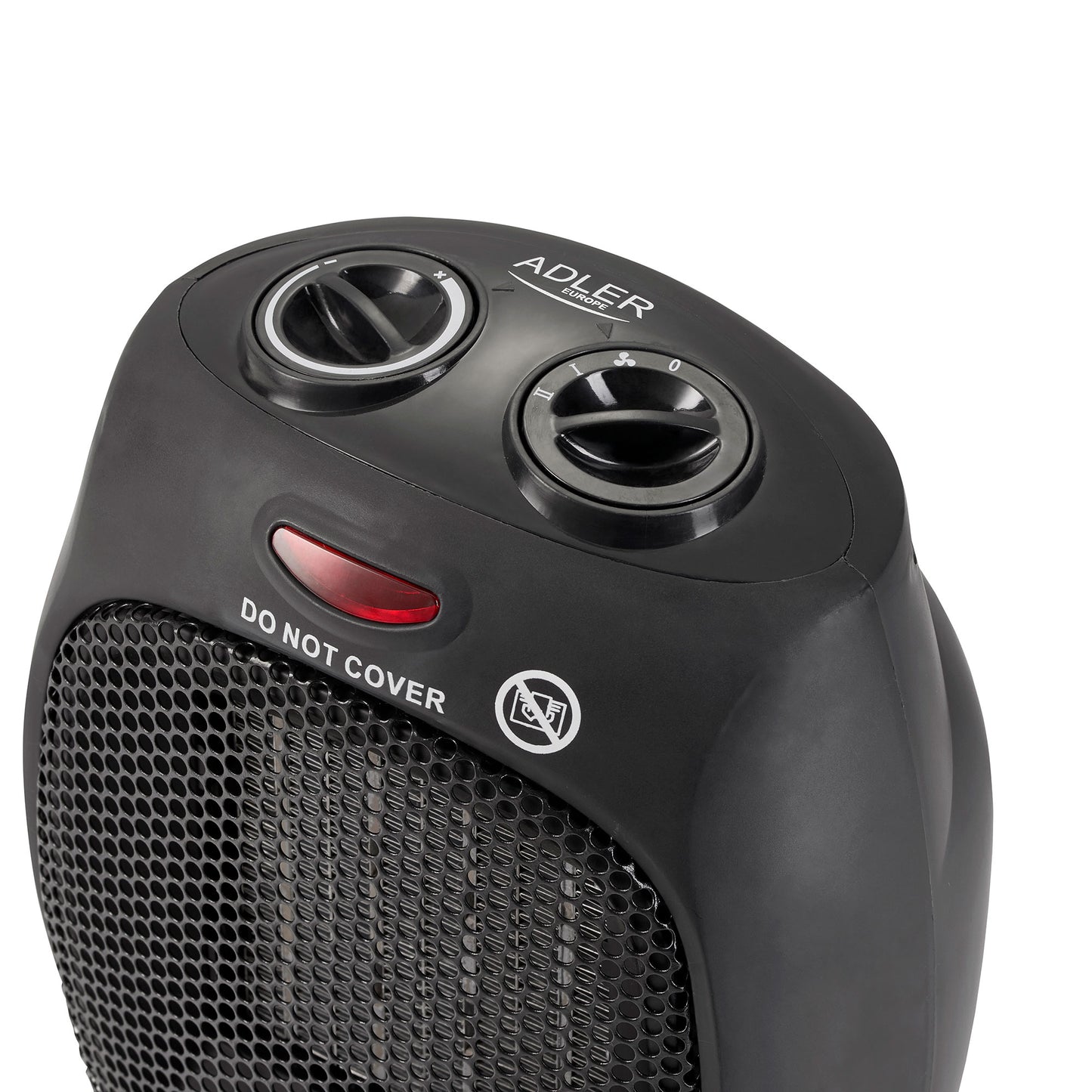 Calefactor Cerámico Portátil Ptc, Termostato Regulable, 2 Niveles Potencia, Función Ventilador Adler Ad 7702, Negro_1