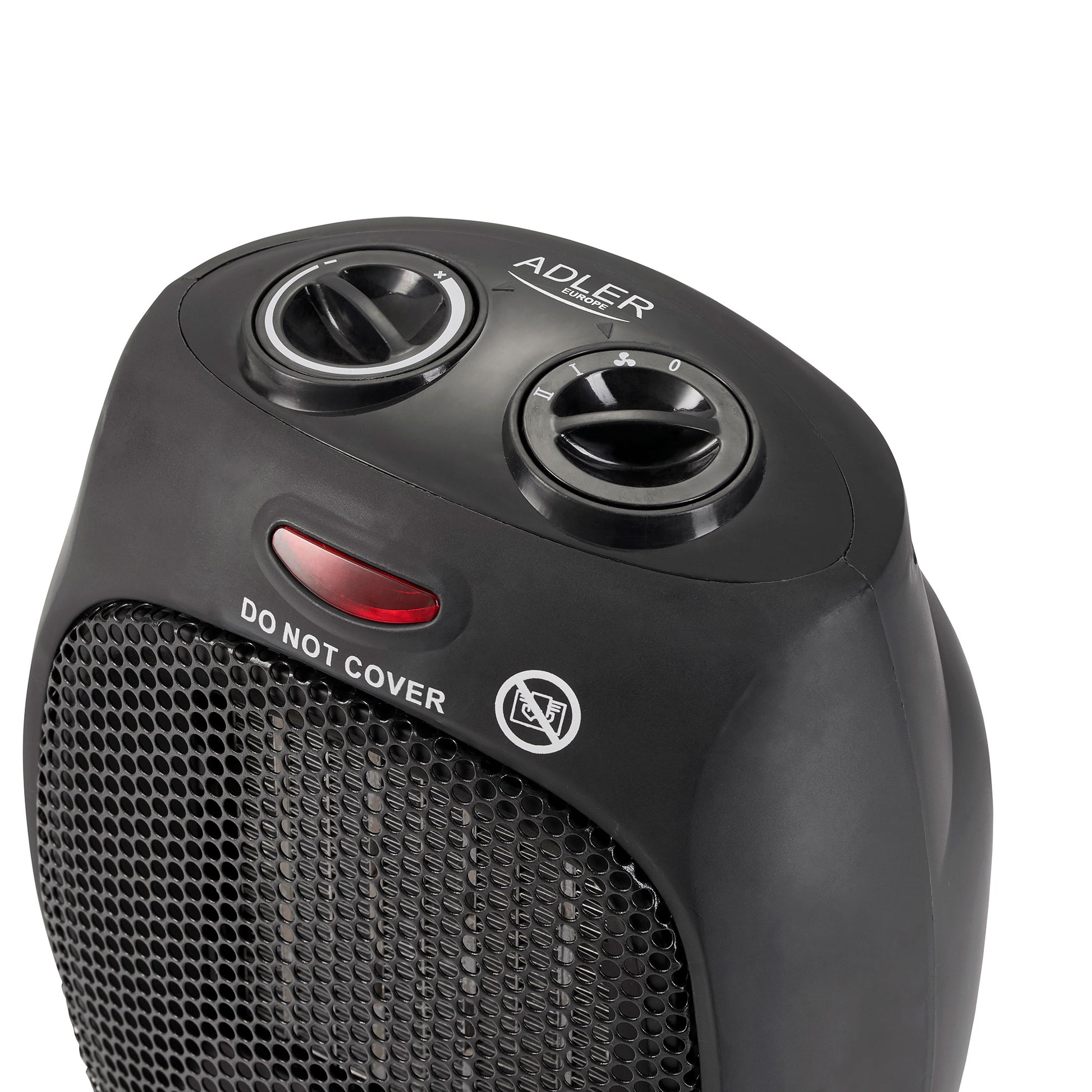 Calefactor Cerámico Portátil Ptc, Termostato Regulable, 2 Niveles Potencia, Función Ventilador Adler Ad 7702, Negro_1
