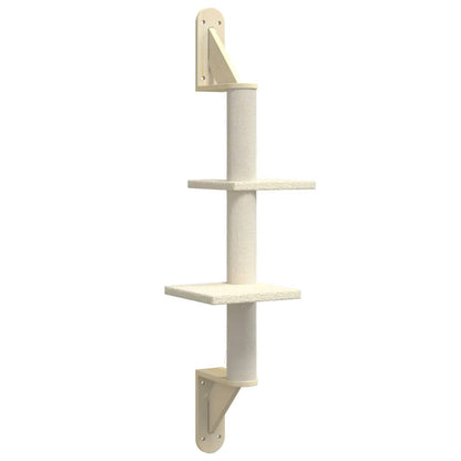 Vidaxl Árbol Rascador Para Gatos De Pared Crema 108 Cm_0