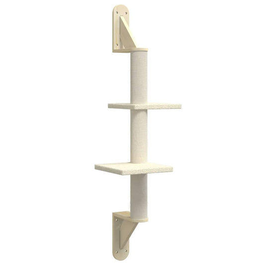 Vidaxl Árbol Rascador Para Gatos De Pared Crema 108 Cm_0