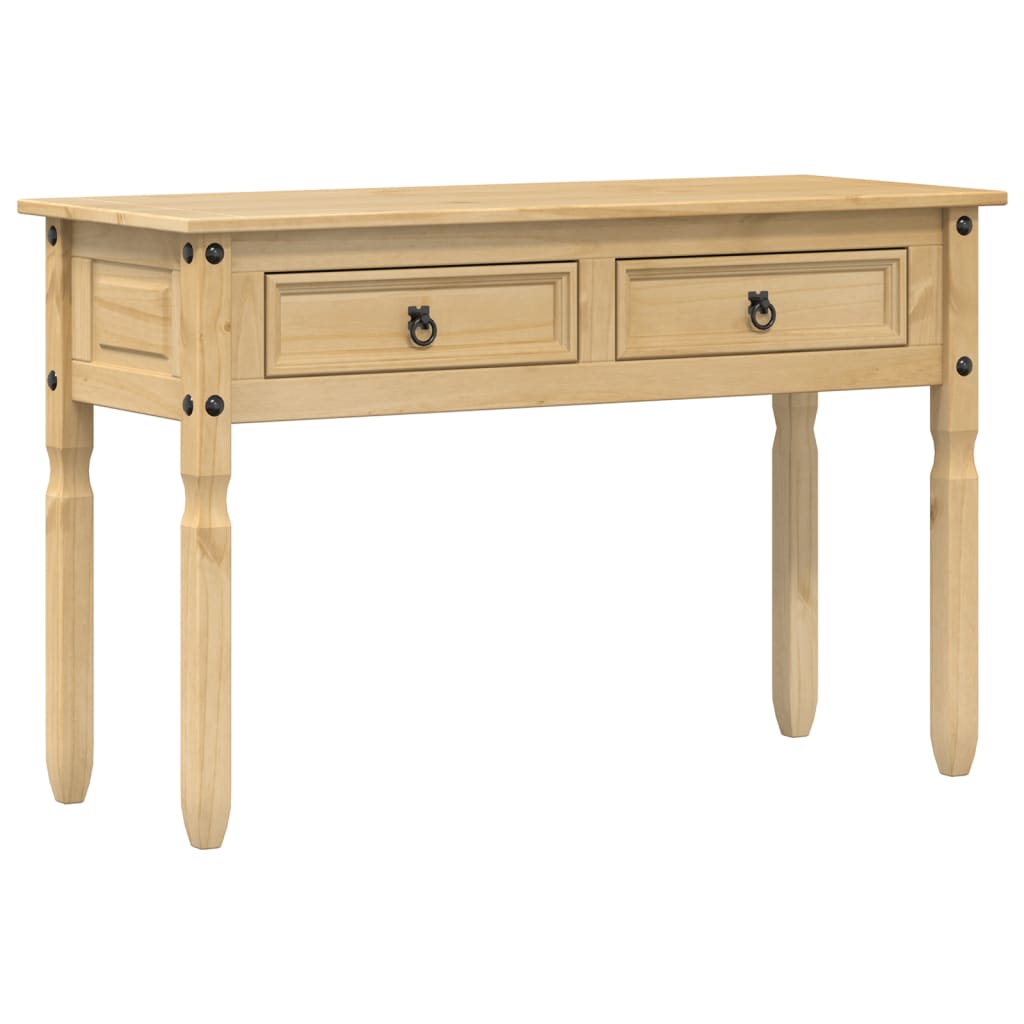 Mesa Consola Corona Madera Maciza De Pino 115x46x73 Cm_0