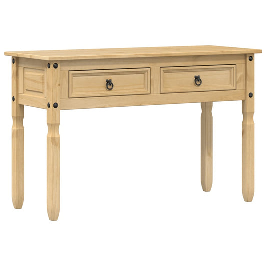 Mesa Consola Corona Madera Maciza De Pino 115x46x73 Cm_0