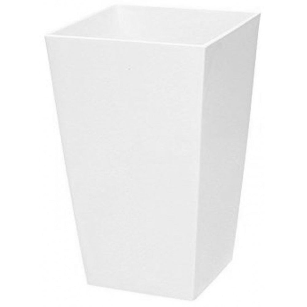 Maceta Alta Urbi 2 Litros, De Plastico, 12,6 X 12,6 X 20 Cm En Color Blanco_0