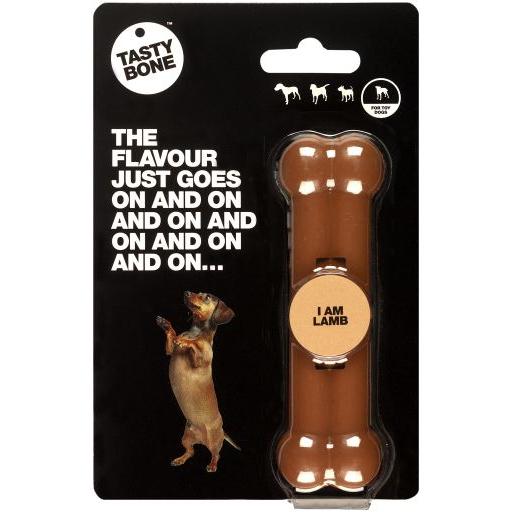Tasty Bone mordedor para perro sabor Cordero Small