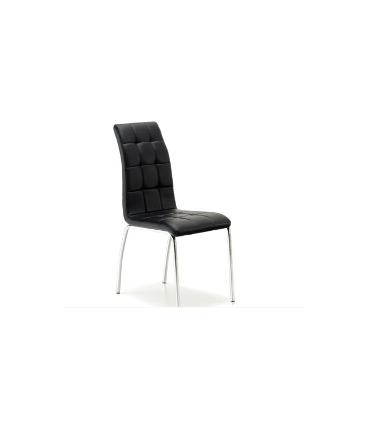 Silla Borja Dc-1107 Tapizada En Simil Piel Negro, 96cm(alto) 42cm(ancho) 60cm(largo)_0