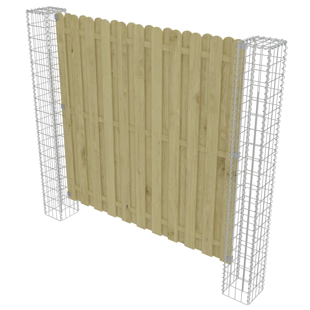 Postes De Gaviones Jardín 2 Uds Acero Galvanizado 20x20x190 Cm / Vetonek_3