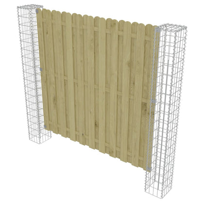Postes De Gaviones Jardín 2 Uds Acero Galvanizado 20x20x190 Cm / Vetonek_3