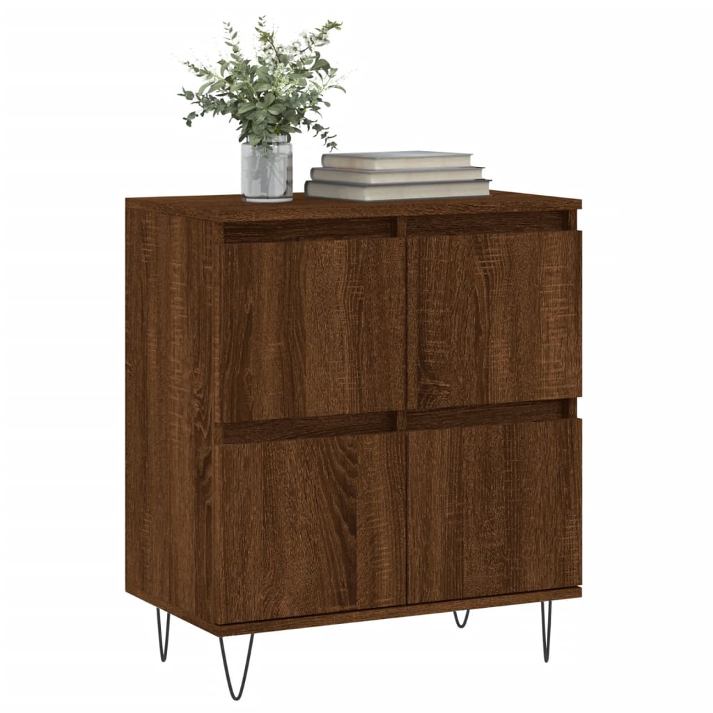 Aparador Madera Contrachapada Marrón Roble 60x35x70 Cm / Vetonek_3