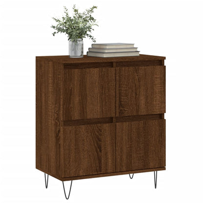 Aparador Madera Contrachapada Marrón Roble 60x35x70 Cm / Vetonek_3