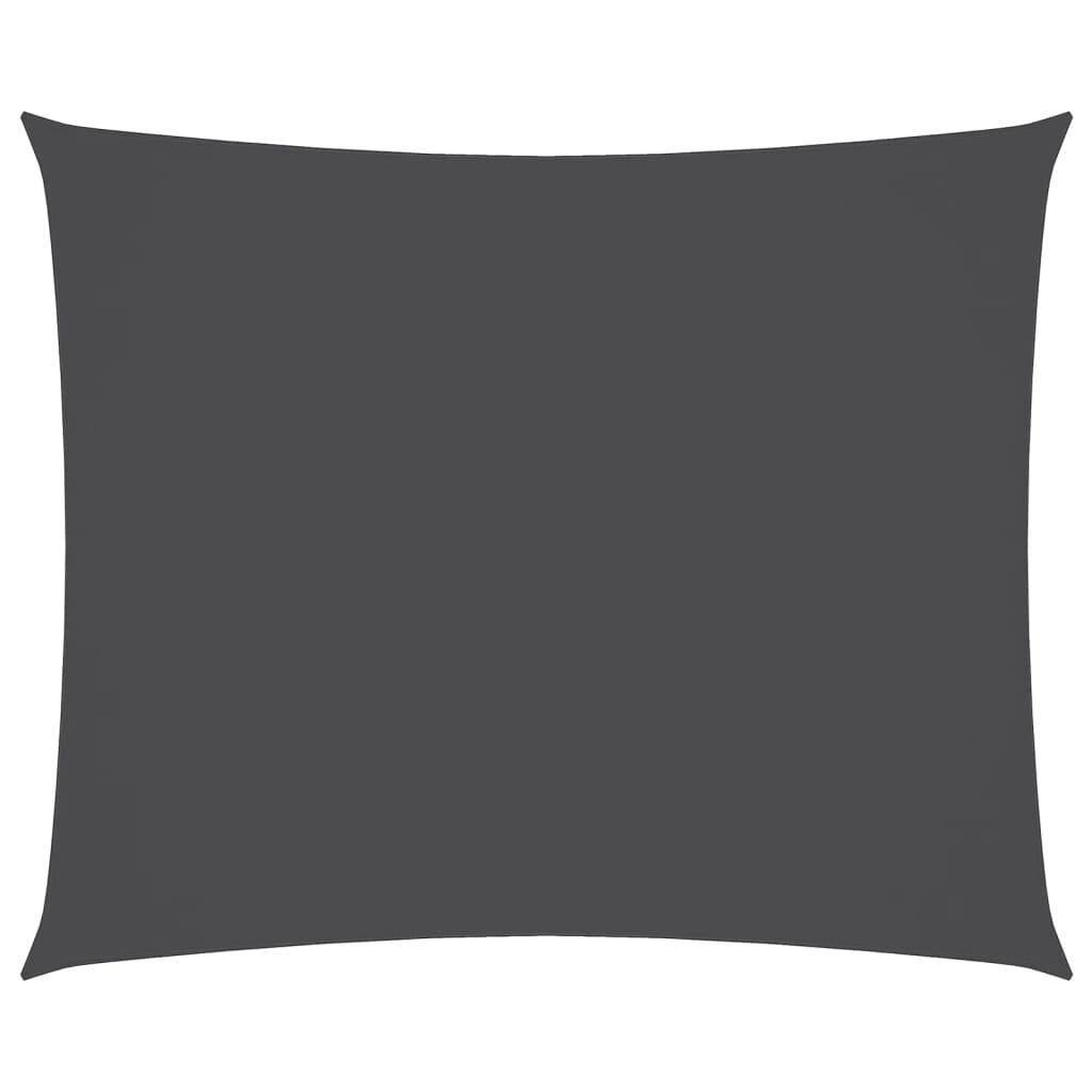 Vidaxl Toldo De Vela Rectangular Tela Oxford Gris Antracita 4x5 M_0