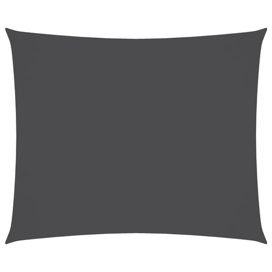 Vidaxl Toldo De Vela Rectangular Tela Oxford Gris Antracita 4x5 M_0
