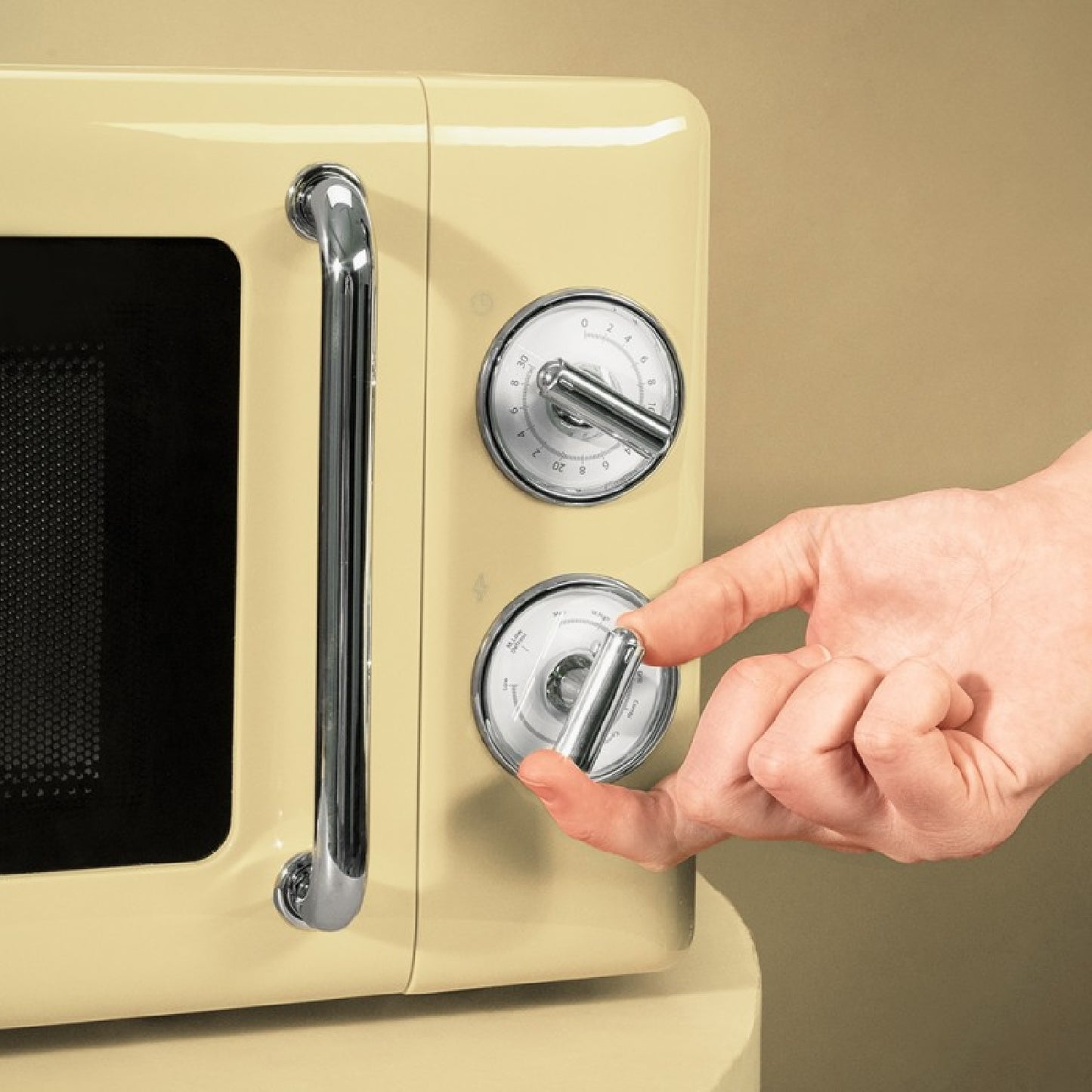 Microondas Mecánico Con Grill De 20 L Proclean 3110. 700 W En 6 Niveles, Temporizador Hasta 30 Minutos, Modo Descongelación, Diseño Vintage En Amari_1