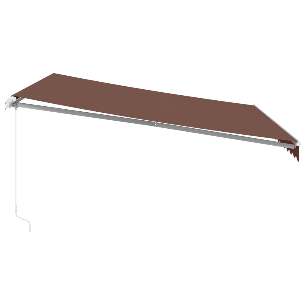 Toldo Retráctil Manual Marrón 400x350 Cm_3