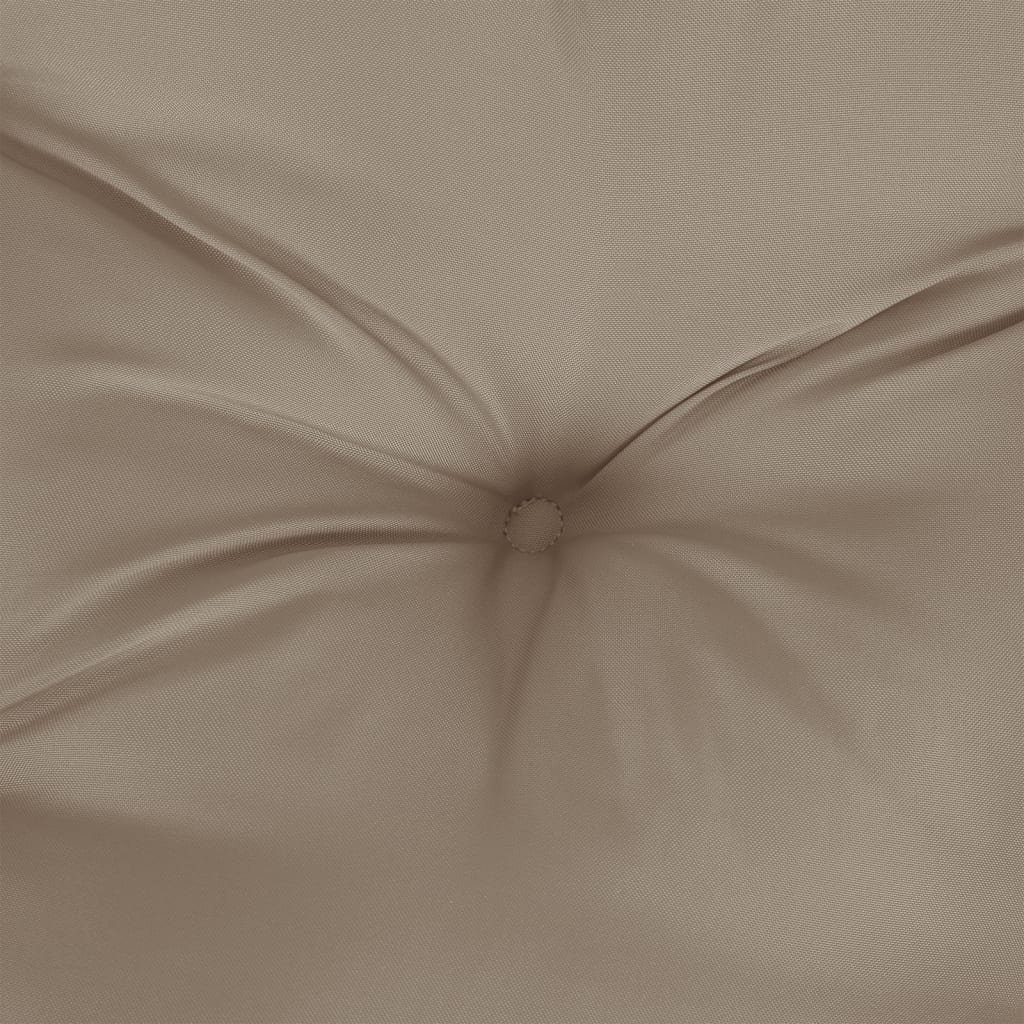 Vidaxl Cojín De Banco De Jardín Tela Oxford Taupe 100x(50+50)x7 Cm_5