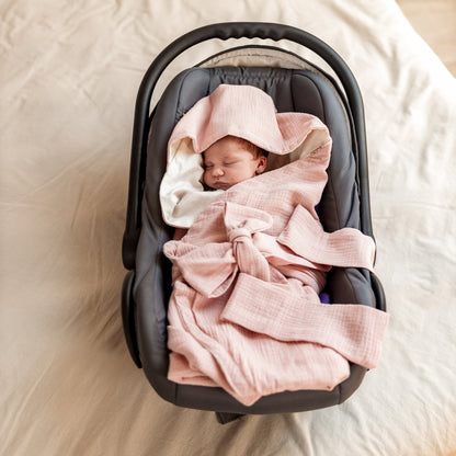Saco Entretiempo Para Portabebé De Algodón 115x90 Cm Rosa Muslin Baby_1
