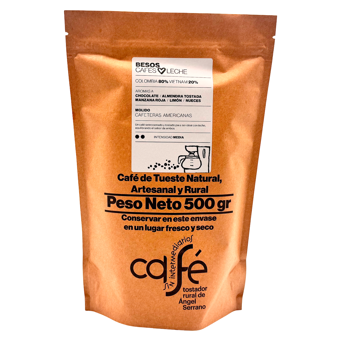 Cafe Sin Intermediarios Café Colombia Besos Molido Americana 500 G_0