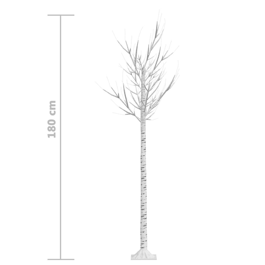 Vidaxl Árbol De Navidad Led Blanco Cálido Sauce Interior Exterior 1,8m_2