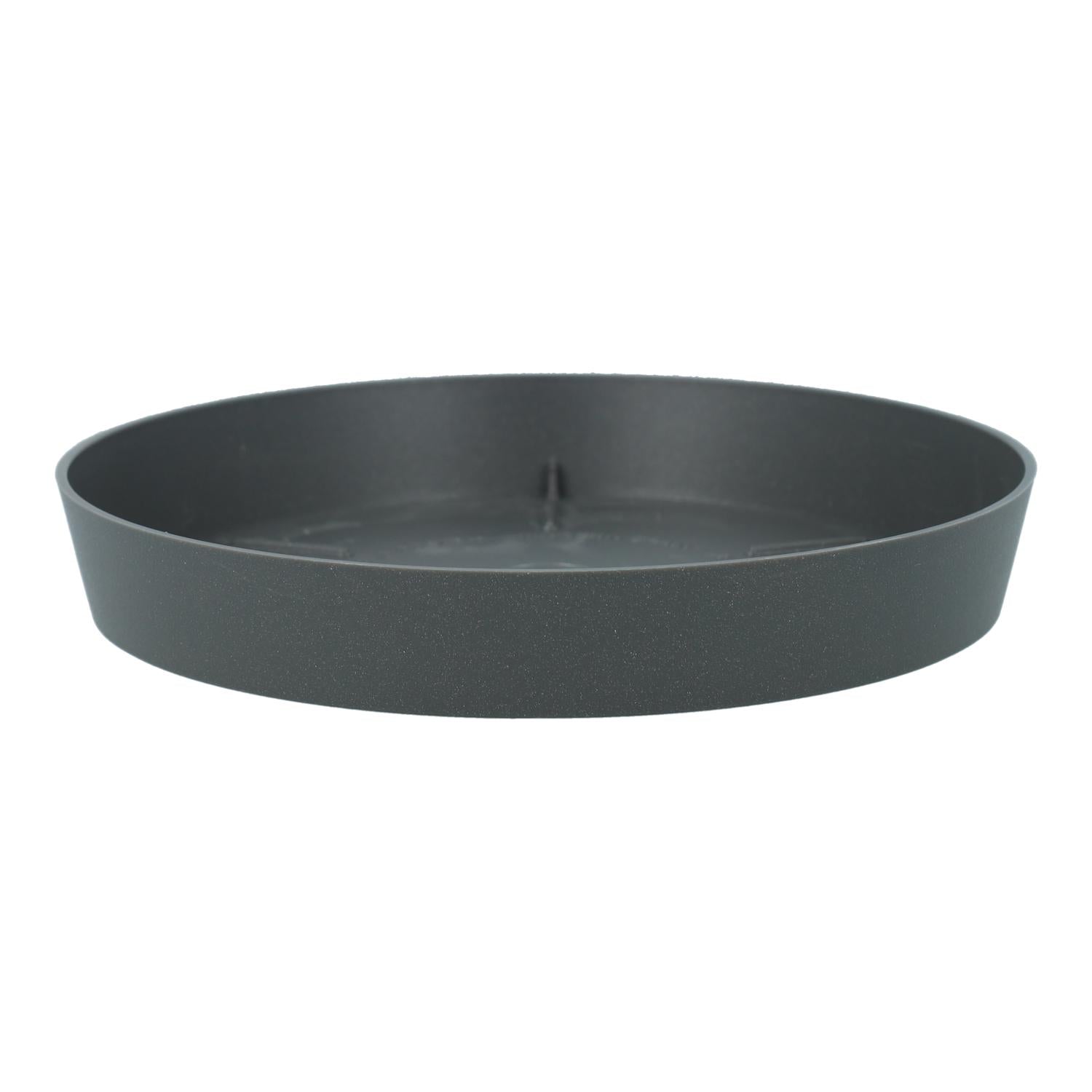 Plato maceta Tes color antracita D 14 x 2