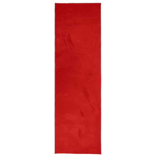 Vidaxl Alfombra De Pelo Corto Oviedo Rojo 80x250 Cm_0
