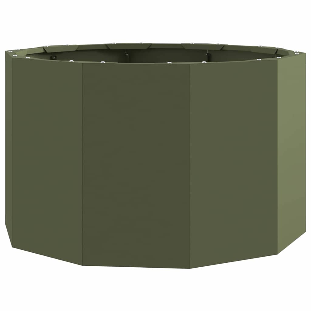 Jardinera Verde Oliva 60 X 60 X 35 Cm Acero_0
