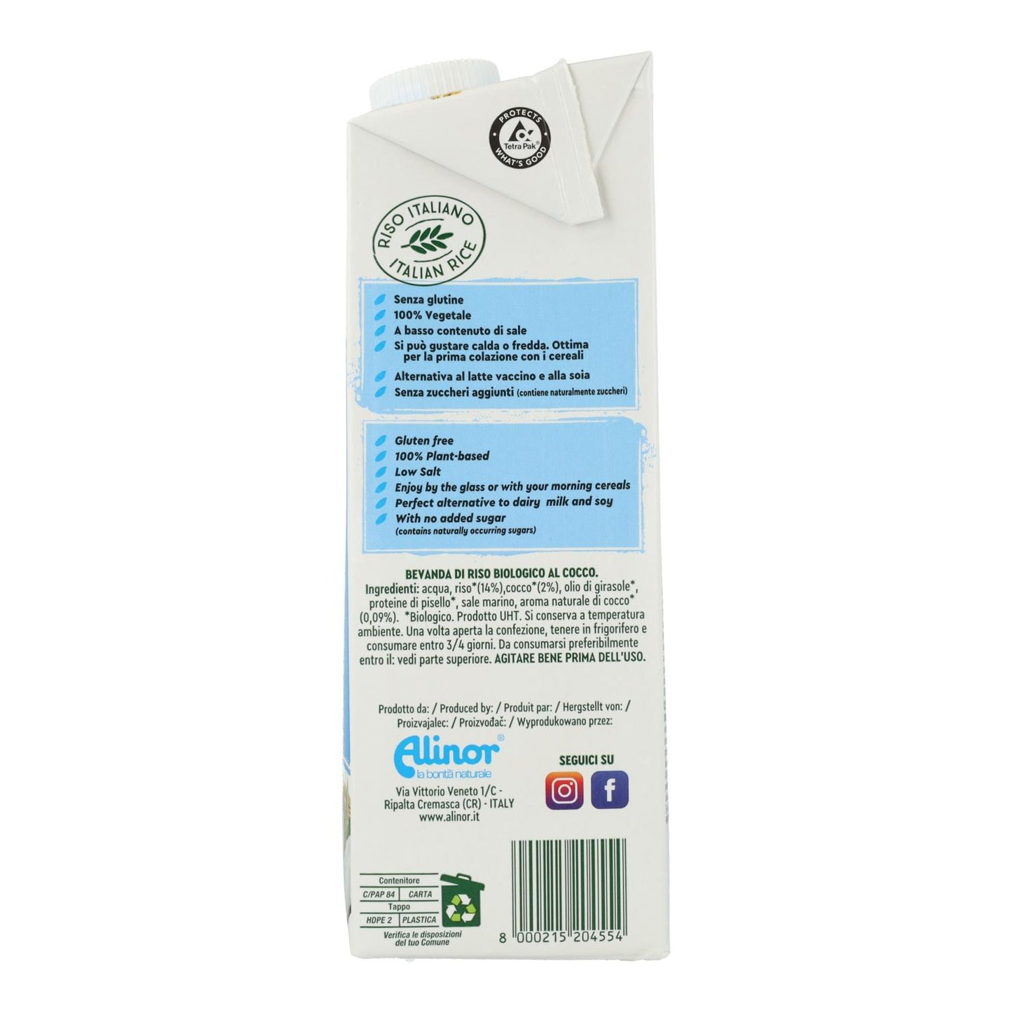 Bebida Arroz y Coco Vitariz 1 L