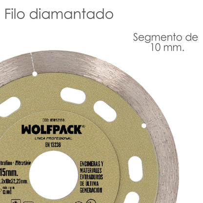 Disco Diamante Ø 115 Mm. Materiales De Ultima Generación. Segmento De 10 Mm._3